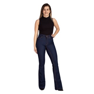 Calça Feminina Flare Boca De Sino Country Premium 34 Ao 48 Coll Jeans