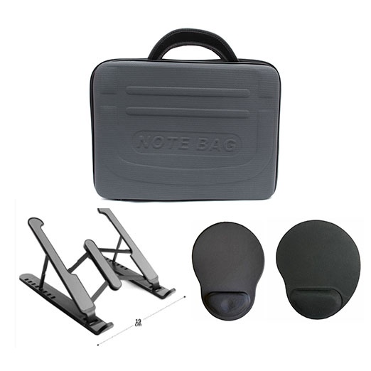 Kit Capa Para Notebook Reforçada Suporte Regulável Mouse Pad Escorrega O Preço 9407