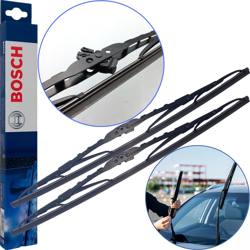 Par de Palhetas Dianteiras Bosch Celta Corsa Kadett Quantum - Spare Parts and Accessories for Vehicles