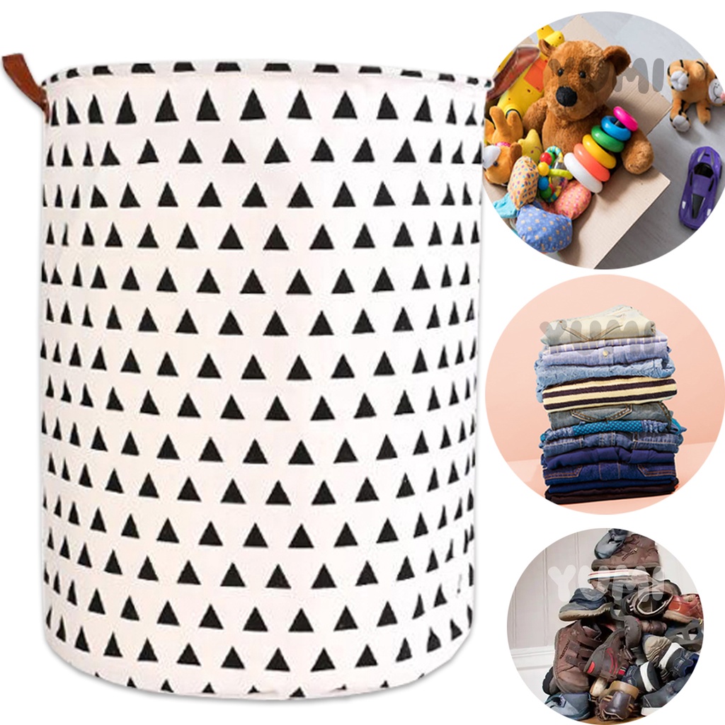Cesto Organizador De Roupas Suja Brinquedos Com Alça 45 Litros Multiuso Facíl E Prático Dobrável