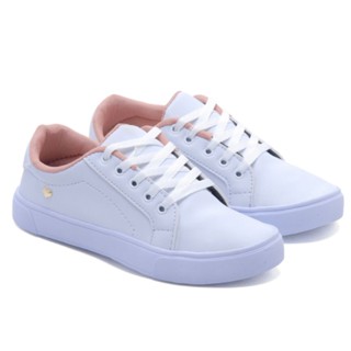 Tênis Feminino Branco Sapatenis Casual Confortàvel Lançamento