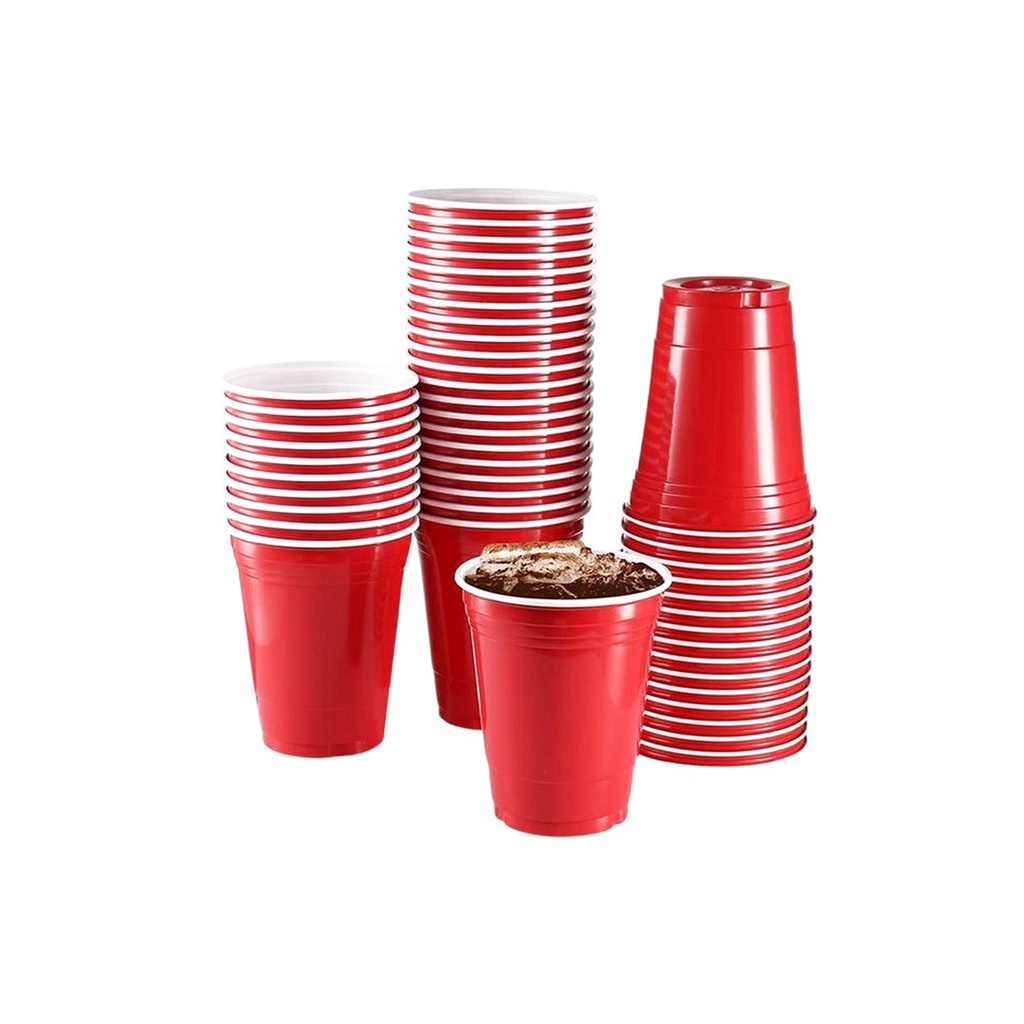 Copo Americano Beer Pong Red Cup 400ml C/25un Vermelho - Trik Trik