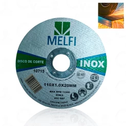 Disco De Corte Ferro Aço Inox 115mm 22mm Para Serra Mármore Esmerilhadeira Corta Rápido Profissional