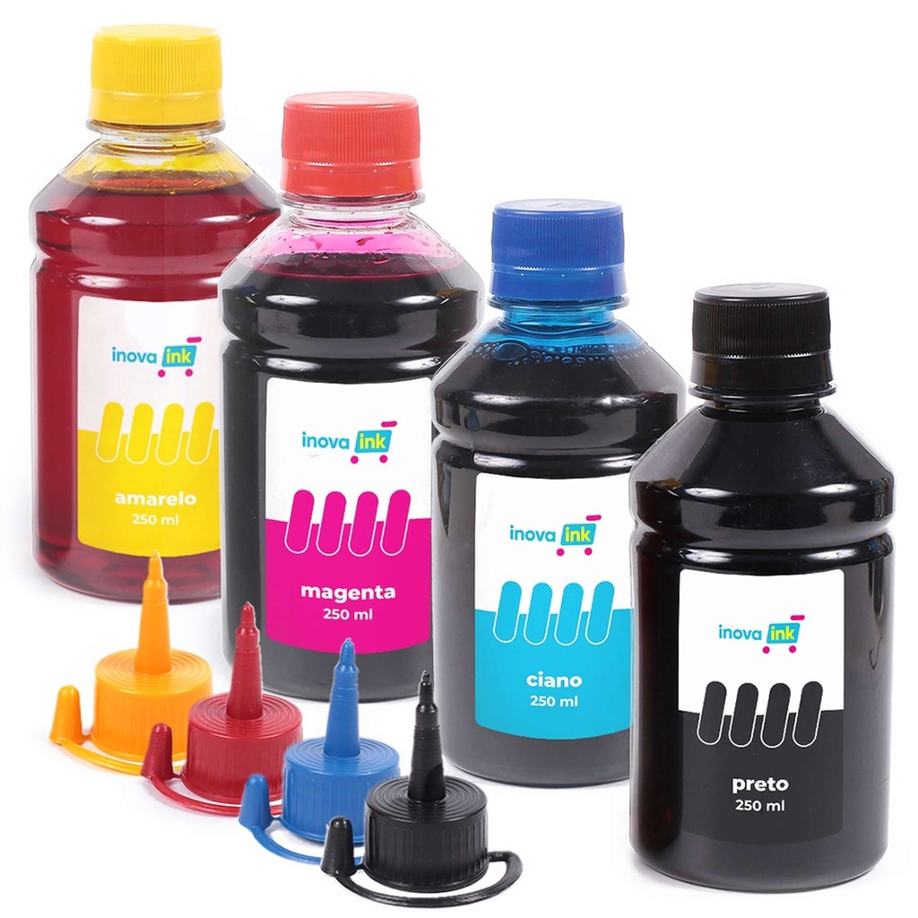 Kit 4 Tintas para Impressora G3110 250ml Inova Ink | Shopee Brasil