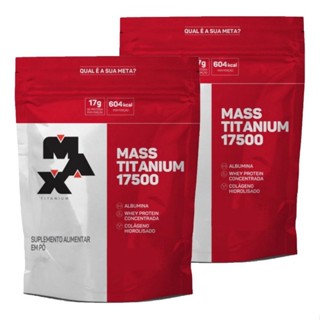 2x Hipercalórico Mass Titanium 17500 1.4KG - Max Titanium