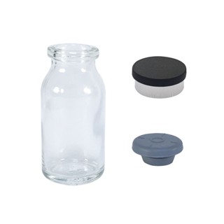 Frasco Penicilina 10ml C/ Borracha E Selo Flip Off (10 Unidades)