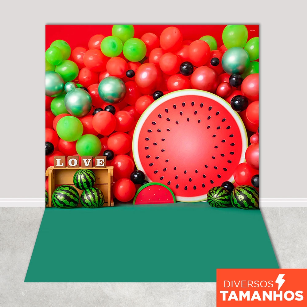 Painel Fundo Fotográfico Smash The Cake Cenário Melancia Sublimado Em Tecido - FFC-739 em Oferta na Shopee
