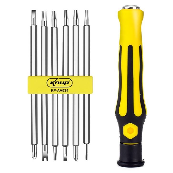 Kit Jogo Chave De Fenda Precisão Magnético Multifuncional 6 rm 1