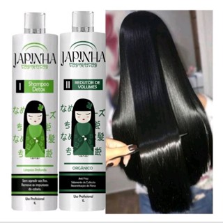 KIT JAPINHA PROFISSIONAL - SHAMPOO DETOX + ATIVO REDUTOR ORGANICO 1L