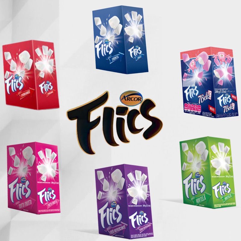 Chicle Flics 208g (12 un x 17,33g)