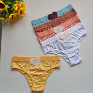 Kit com 5 calcinha de Algodão com cós personalizado corpo colado lateral mais larga Corpo Colado Original