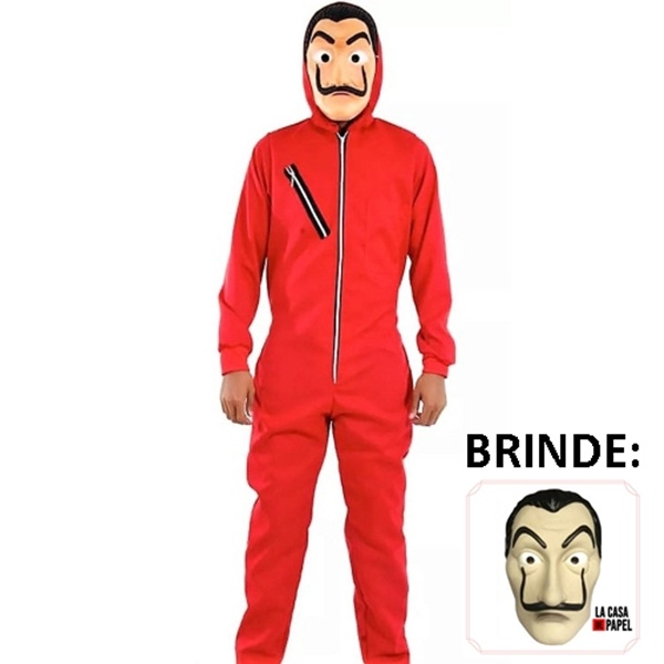 Fantasia infantil La casa de Papel COMPLETA em Oferta na Shopee