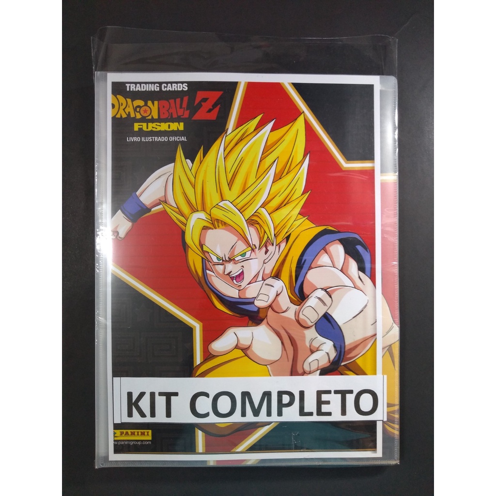 ALBUM DE FIGURINHAS ( CARDS ) DRAGONBALL Z FUSION COMPLETO PARA COLAR + PASTA