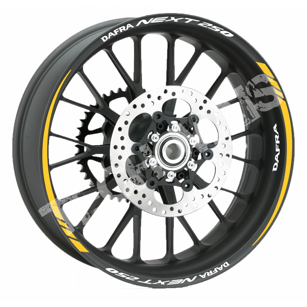Kit de friso REFLETIVO Fita Adesivos NEXT 250  para roda de moto Dafra NEXT
