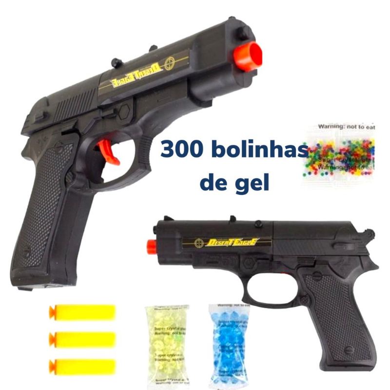 Arminha de Brinquedo Prata Lança Bolinhas PT + 1000 Bolinhas BBs - Corre  Que Ta Baratinho
