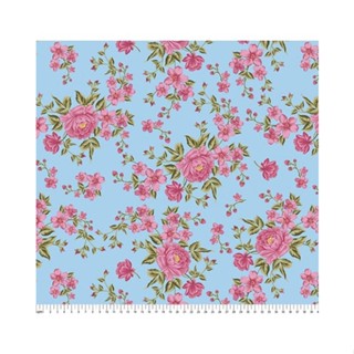 Tecido Tricoline Estampado FLORAIS CALDEIRA (Vendas por unidades a partir de 0,25cm x 1,50m de largura)