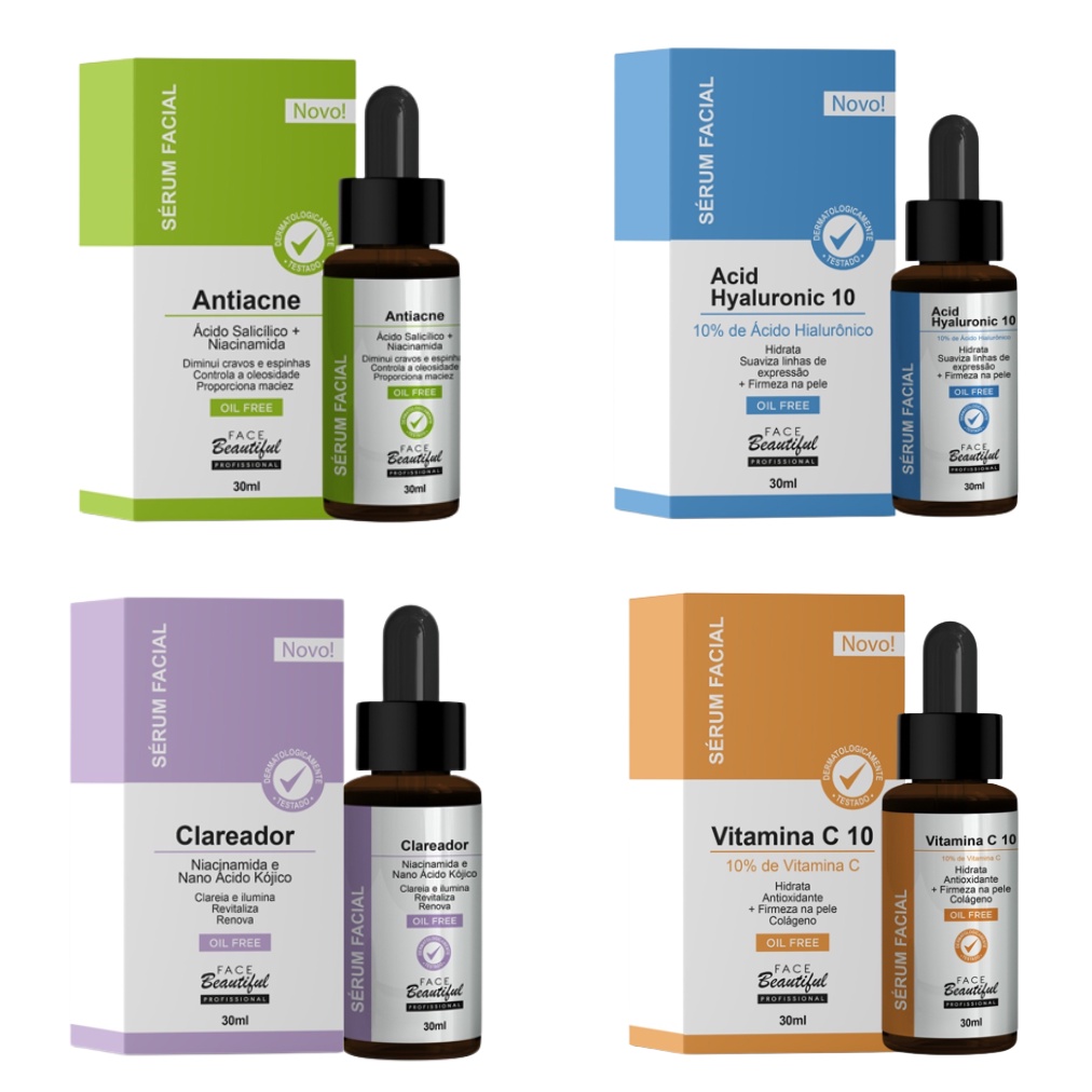 Sérum Facial Oil Free  Face Beautiful 30ml em Oferta na Shopee