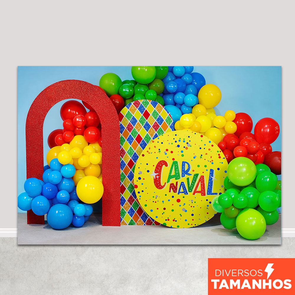 Painel Fundo Fotográfico Decoração Carnaval Smash Em Tecido Sublimado - CNV-172 em Oferta na Shopee