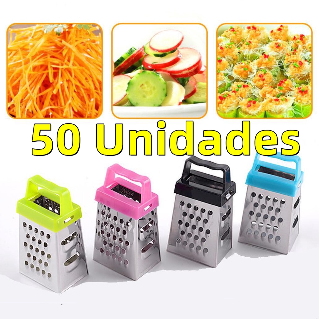 Kit 50 Mini Ralador De Aço Inox Com Ima Lembrancinha Chá Cozinha