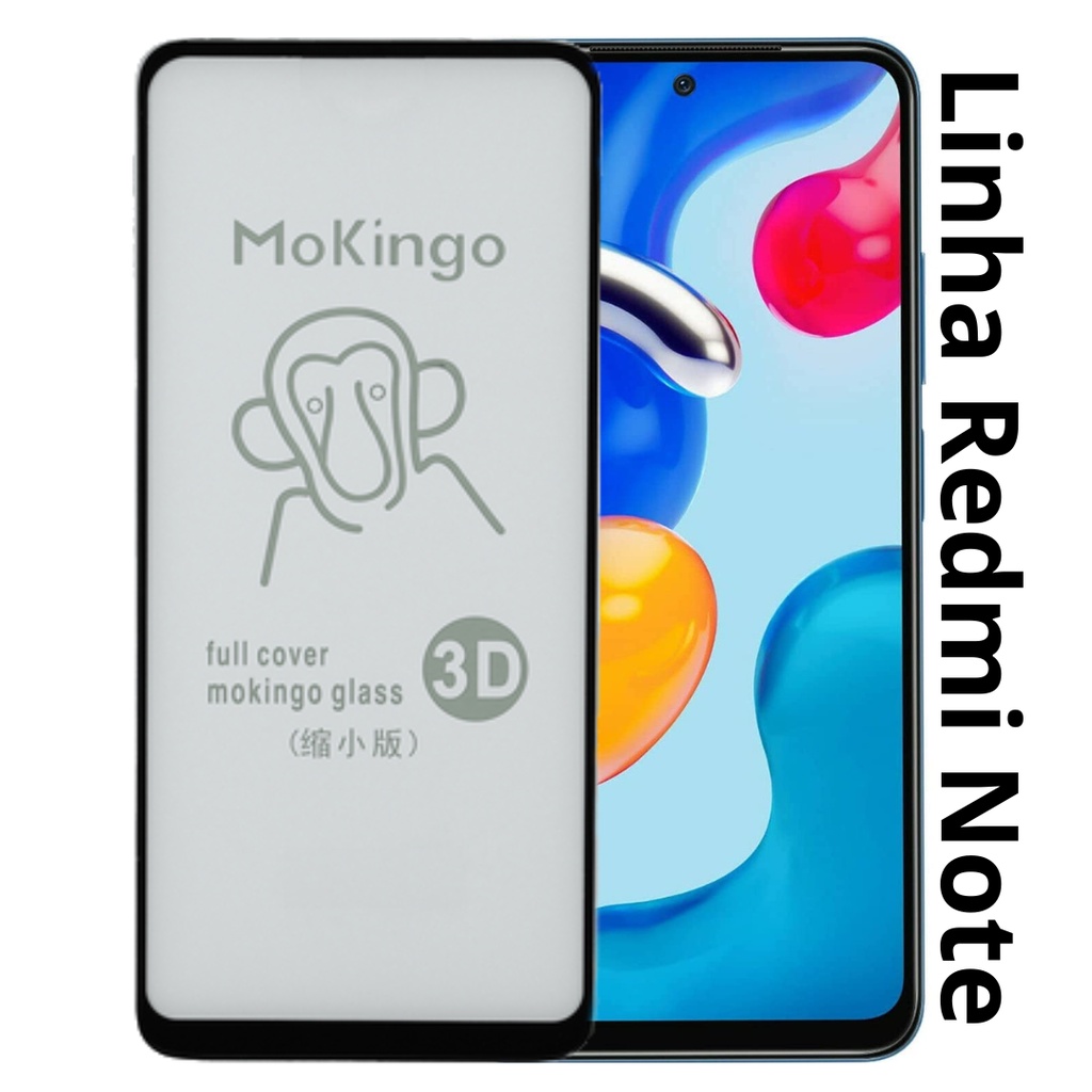 Película De Vidro 3d Tela Para Redmi Note 11 11s 11pro 10 10s 10pro 9