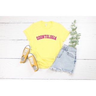 Blusa T-shirt Feminina Odontologia Coloridas