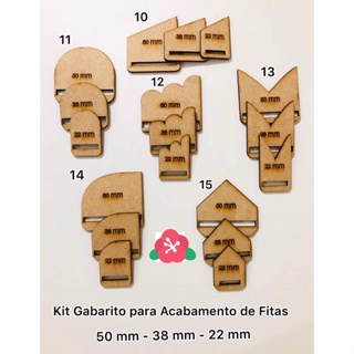 Kit Molde MDF para Acabamento de Fita (50mm/38mm/22mm) para Laços e Tiaras em Oferta na Shopee