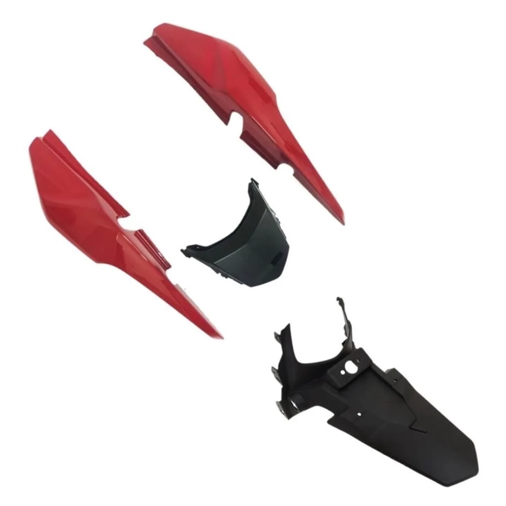 Rabeta + Paralama Traseiro FAN 150 ESD 14-15 / FAN 160 ESD 16 E 19-21 / CG 160 START 19 Vermelho Maceió/Central Preto