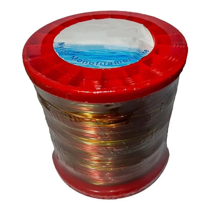Linha Pesca Monofilamento Super Pesca Bobina 500g  colorida