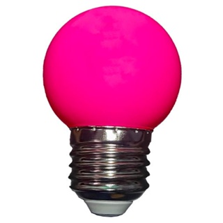 Lâmpadas Led Mini Bulbo Bolinha E27 1w Bivolt 110/220V Color Pink em Oferta na Shopee