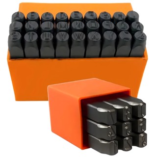 Kit Jogo Marcador De Punção Alfanumérico 3mm 36 peças Números / Letras Starfer