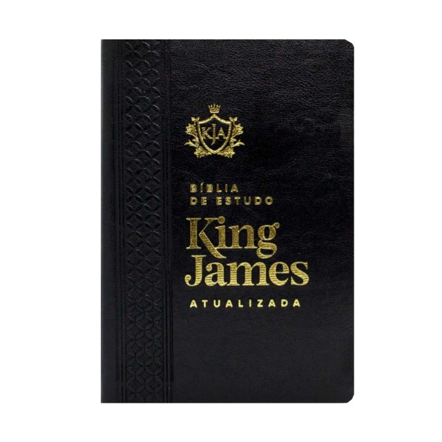 Biblia de Estudo King James Atualizada Luxo preta Letra Grande em Oferta na Shopee