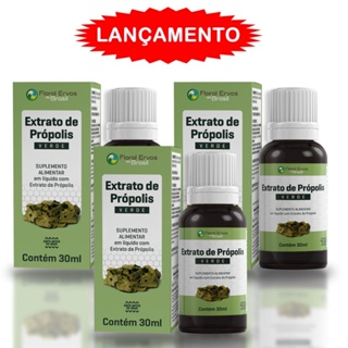 3 Un Extrato De Própolis Gota 30ml - Conta Gota Puro em Oferta na Shopee