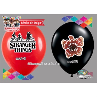 Festa Stranger Things Adesivos para Bexiga Balão Bubble para decoração de Aniversário Envio Rápido em Oferta na Shopee