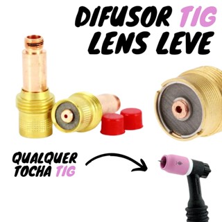 Difusor Tig Gás Lens Leve (1,60mm/2,40mm/3,25mm) - Soldaforte