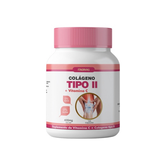Colágeno Tipo 2 com Vitamina C 400mg 60cps - Envio No mesmo Dia