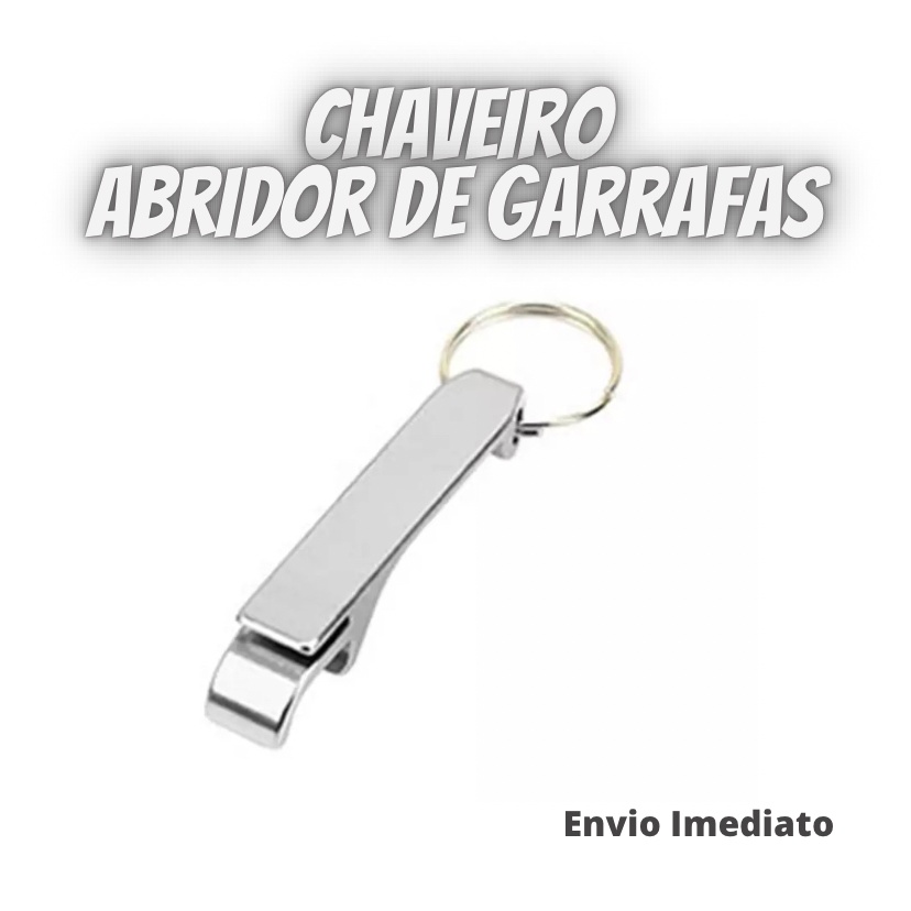 Conjunto com 2 Abridores de Garrafas e chaveiro multiuso