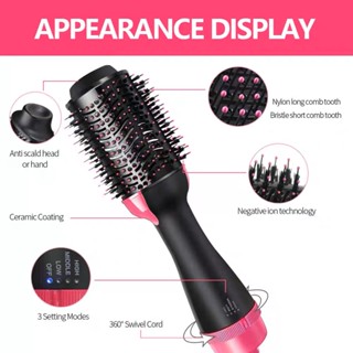 Escova Secadora Alisador Elétrica Quente Cabelo Com 3 Em1 Hair Styler 110V