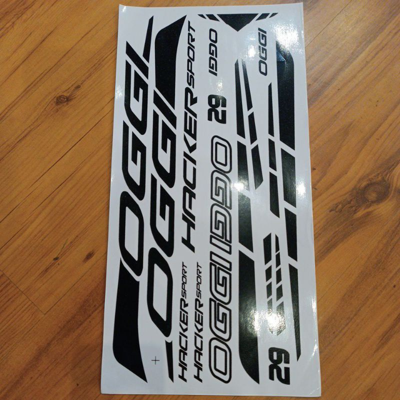 Adesivo Bicicleta Oggi Hacker Sport Bike