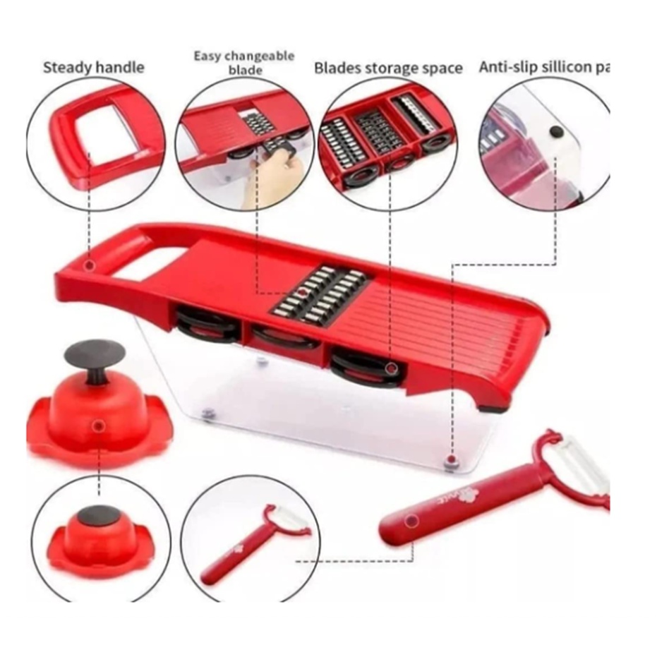 Fatiador 6 Em 1 Mandoline Slicer Nicer Cortador De Legumes