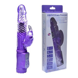 Vibrador Rotativo Formato Coelho com 8 Velocidades e 36 de Vibração