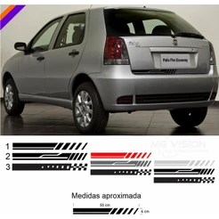 Adesivo decorativa para porta mala medida universal, Ford, fiat, vw, chevrole e etc.