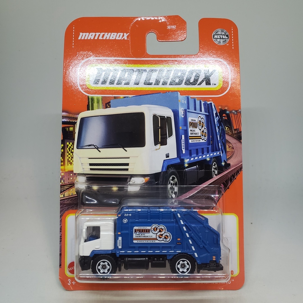 Matchbox 2022 - MBX Metro - Garbage King Caminhão de Lixo