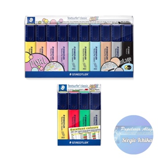 Marca Texto 4 / 6 / 10 Cores Pastel Vintage - Staedtler em Oferta na Shopee