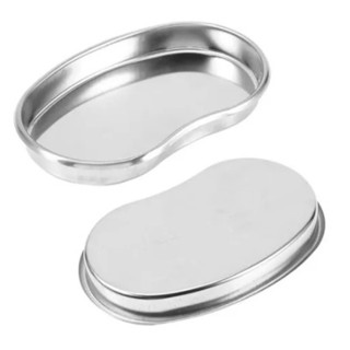 Bandeja Cirúrgica Cuba Rim Metal Inox Instrumental Hospitalar Cílios Sobrancelha Micropigmentação Cubarrim Dentista