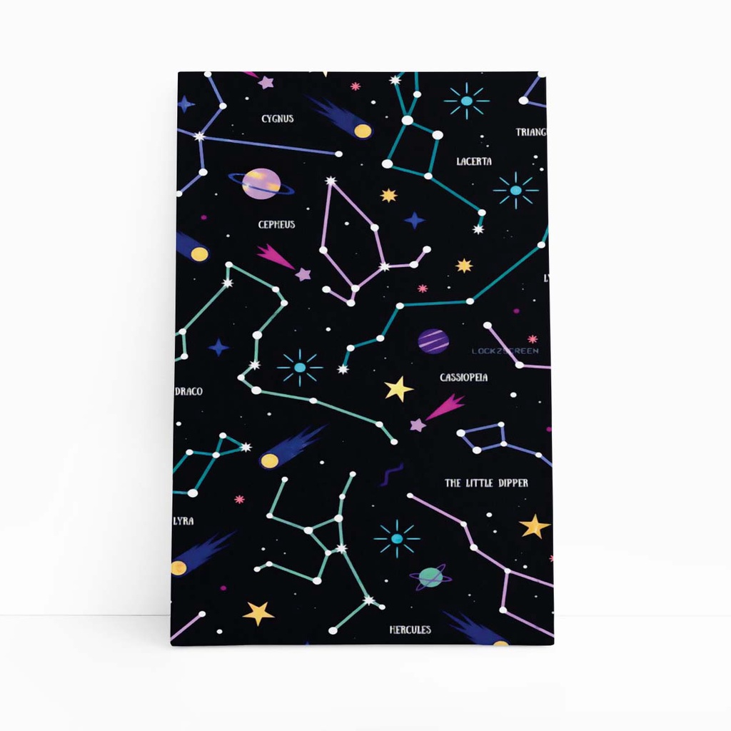 Constelacões Estrelas Astronomia Universo Quadro Decorativo