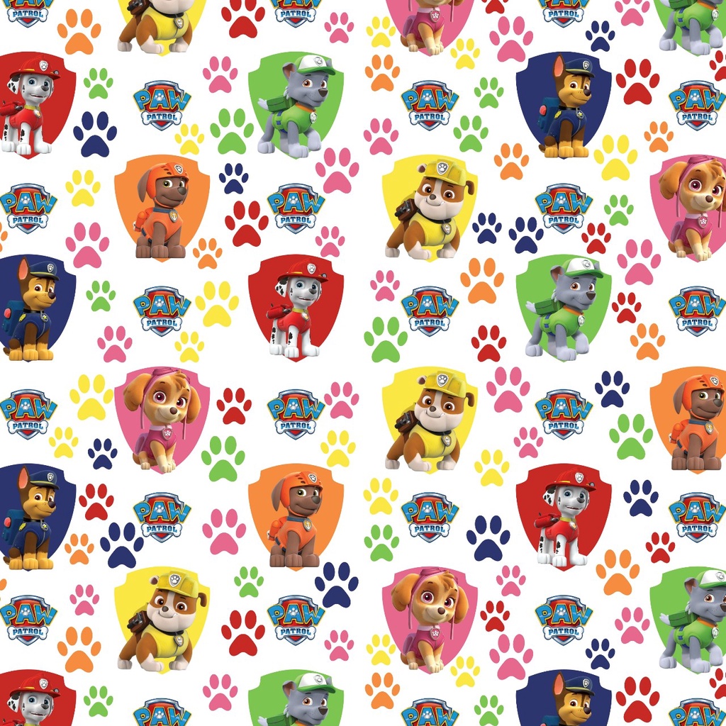 Tecido Microfibra TACTEL Estampa Digital - Patrulha canina branca em Oferta na Shopee