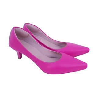 Sapato feminino scarpin Pink salto baixo numeração 34 ao 43