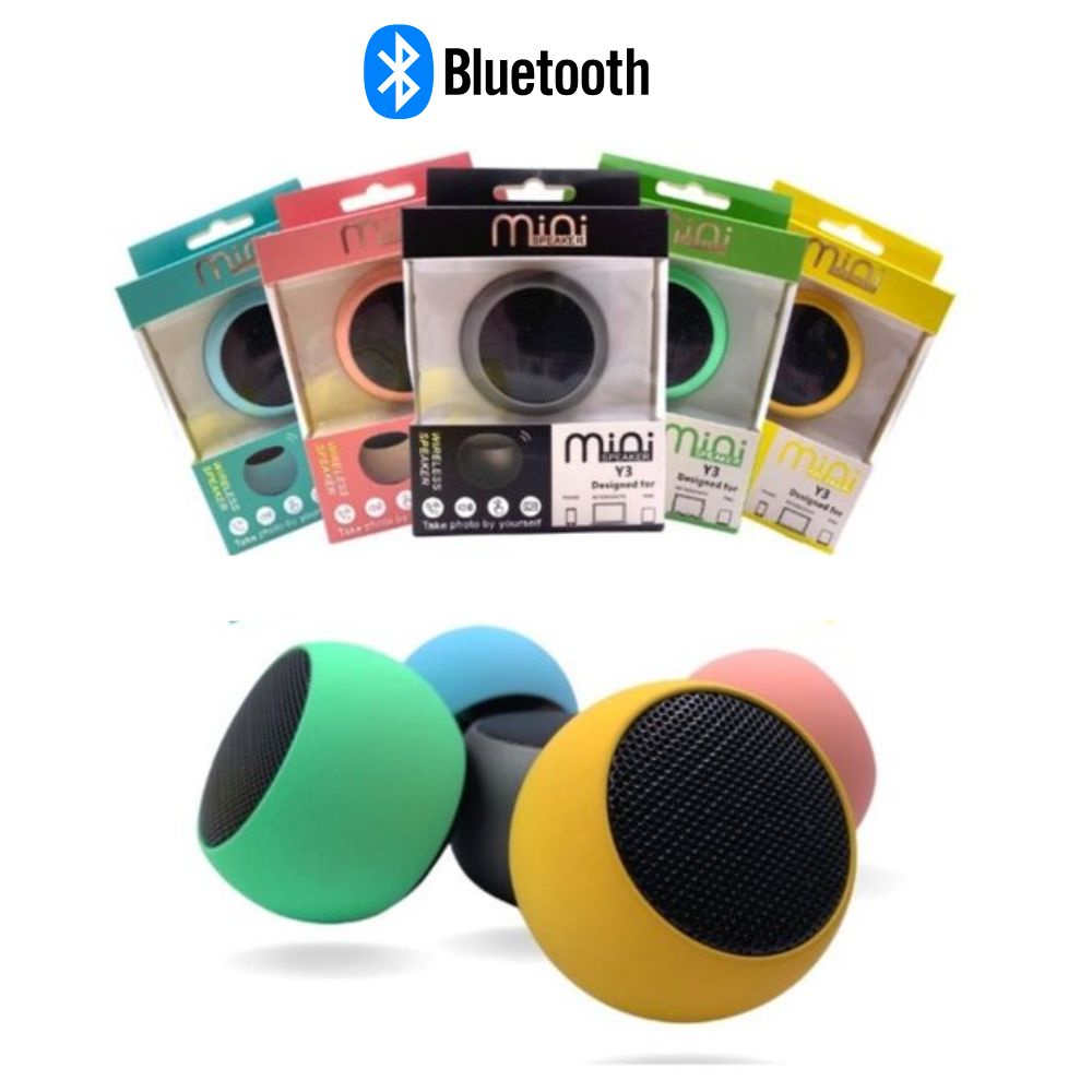 Mini Caixinha de Som Bluetooth Speaker Tws Portatil Amplificada 3W Metal Macaron Sortido