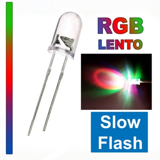 Led diodo transparente 5mm RGB LENTO -  Alto Brilho em Oferta na Shopee