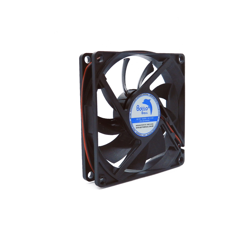 Ventoinha Cooler Micro Ventilador 80x80x15 Mm Fan 24v Dc Mini 80mm 8 cm Sleeve - Alta Rotação HS